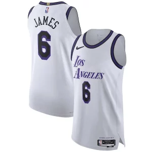 Classico Accattivante LeBron James Los Angeles Lakers Nike 2022/23 Authentic Jersey City Edition White