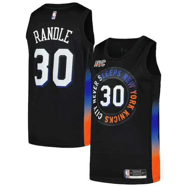 Duraturo Cool Raffinato Julius Randle New York Knicks Nike Swingman Player Jersey City Edition Black