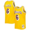 Lussuoso Eddie Jones Los Angeles Lakers 1996/97 Hardwood Classics Swingman Jersey Gold