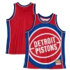 Magnifico Detroit Pistons Hardwood Classics Blown Out Fashion Jersey Red