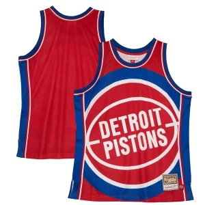 Magnifico Detroit Pistons Hardwood Classics Blown Out Fashion Jersey Red
