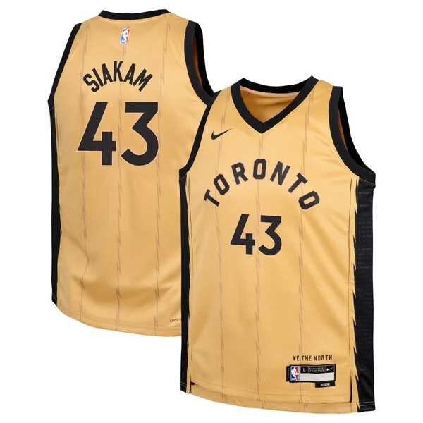 Gorgeous Cool Prestigioso Pascal Siakam Toronto Raptors Nike Youth Swingman Replica Jersey City Edition Gold