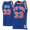 Resistente Patrick Ewing New York Knicks 1991/92 Hardwood Classics Swingman Jersey Blue