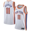 Prestigioso Jalen Brunson New York Knicks Nike Unisex 2024/25 Swingman Player Jersey City Edition White