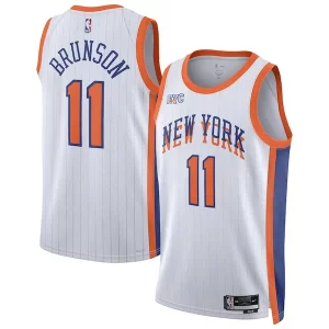 Prestigioso Jalen Brunson New York Knicks Nike Unisex 2024/25 Swingman Player Jersey City Edition White