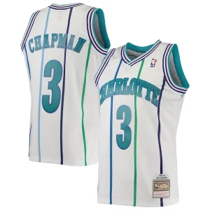 Raffinato Accattivante Carino Rex Chapman Charlotte Hornets 1988/89 Hardwood Classics Swingman Jersey White