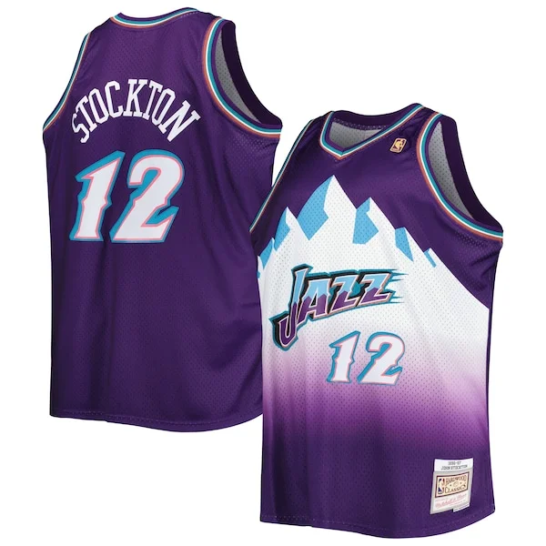 Lussuoso Versatile Moderno John Stockton Utah Jazz Big & Tall Hardwood Classics 1996/97 Swingman Jersey Purple