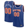 Incantevole Cool Pratico New York Knicks Custom Fast Break Jersey Blue Icon Edition