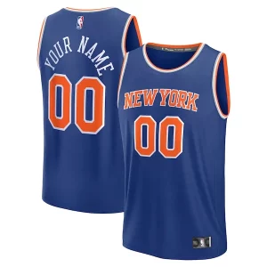Incantevole Cool Pratico New York Knicks Custom Fast Break Jersey Blue Icon Edition