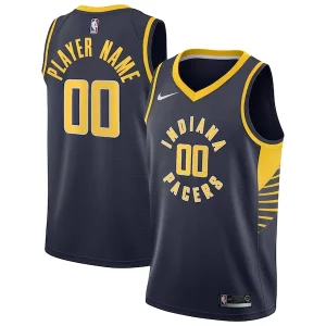Fascinante Indiana Pacers Nike Swingman Custom Jersey Navy Icon Edition