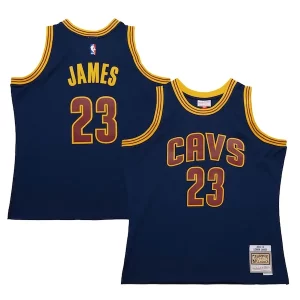 Attraente LeBron James Cleveland Cavaliers 2015/16 Hardwood Classics Swingman Jersey Navy