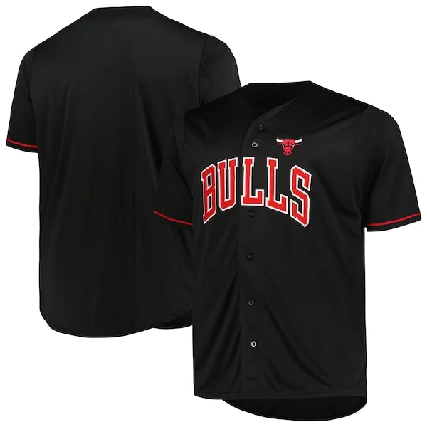Trendy Chicago Bulls Profile Big & Tall Pop Jersey Black