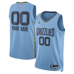 Eccezionale Memphis Grizzlies Jordan Brand Unisex 2022/23 Swingman Custom Jersey Statement Edition Blue