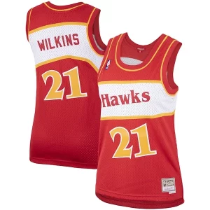 Duraturo Dominique Wilkins Atlanta Hawks Women's Hardwood Classics Swingman Jersey Red