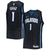 Carino Classico Raffinato Jonathan Isaac Orlando Magic Nike Youth 2021/22 Diamond Swingman Jersey Icon Edition Black