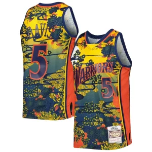Versatile Cool Baron Davis Golden State Warriors Hardwood Classics Lunar New Year Swingman Jersey Blue