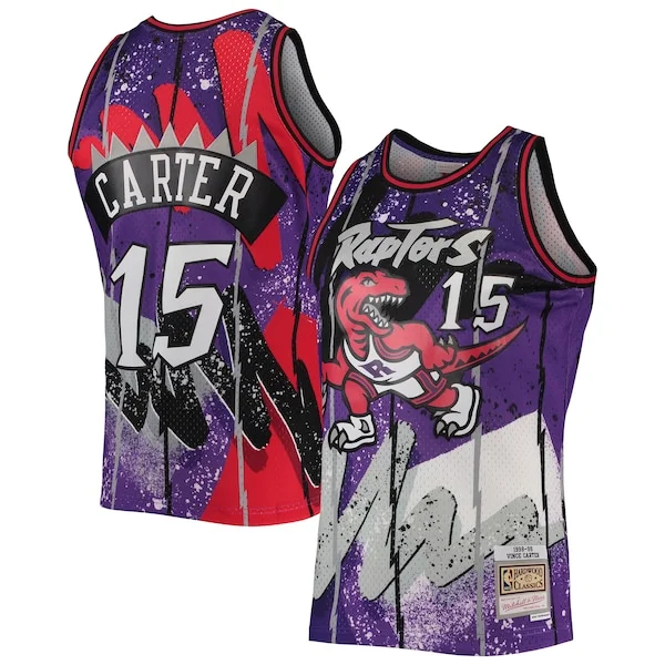 Delizioso Fantastico Vince Carter Toronto Raptors Hardwood Classics 1998/99 Hyper Hoops Swingman Jersey Purple