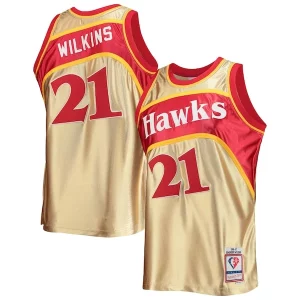 Classico Dominique Wilkins Atlanta Hawks 75th Anniversary 1986/87 Hardwood Classics Swingman Jersey Gold