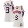 Stupendo Allen Iverson Philadelphia 76ers 1996/97 Hardwood Classics Authentic Jersey White