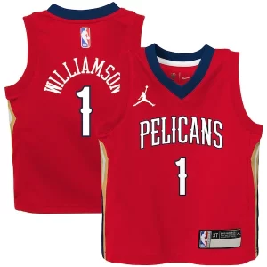 Trendy Zion Williamson New Orleans Pelicans Jordan Brand Toddler 2020/21 Jersey Red Statement Edition
