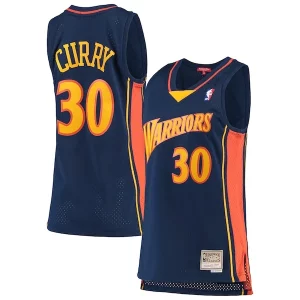 Moderno Bellissimo Attraente Stephen Curry Golden State Warriors Women's 2009 10 Hardwood Classics Swingman Jersey Navy
