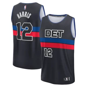 Cool Versatile Fascinante Tobias Harris Detroit Pistons Youth Fast Break Player Jersey Statement Edition Black