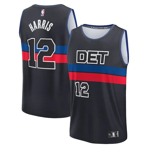 Cool Versatile Fascinante Tobias Harris Detroit Pistons Youth Fast Break Player Jersey Statement Edition Black