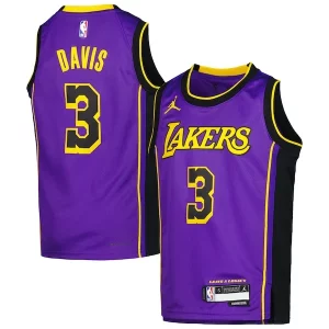 Duraturo Comodo Trendy Anthony Davis Los Angeles Lakers Jordan Brand Youth Swingman Jersey Statement Edition Purple