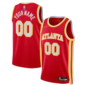 Prestigioso Pratico Elegante Atlanta Hawks Nike 2021/22 Diamond Swingman Custom Jersey Icon Edition Red