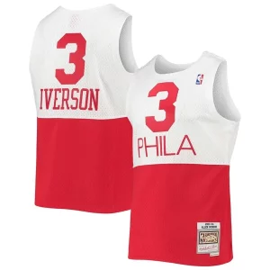 Ottimo Magnifico Allen Iverson Philadelphia 76ers 2003/2004 Hardwood Classics Swingman Jersey White/Red