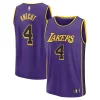 Gorgeous Moderno Dalton Knecht Los Angeles Lakers Fast Break Replica Player Jersey Statement Edition Purple