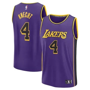 Gorgeous Moderno Dalton Knecht Los Angeles Lakers Fast Break Replica Player Jersey Statement Edition Purple