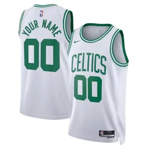 Lussuoso Prestigioso Boston Celtics Nike Unisex Swingman Custom Jersey White Association Edition