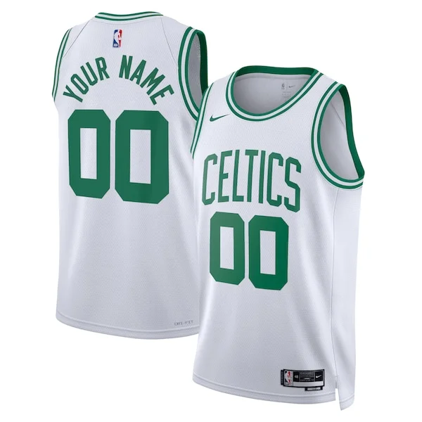 Lussuoso Prestigioso Boston Celtics Nike Unisex Swingman Custom Jersey White Association Edition