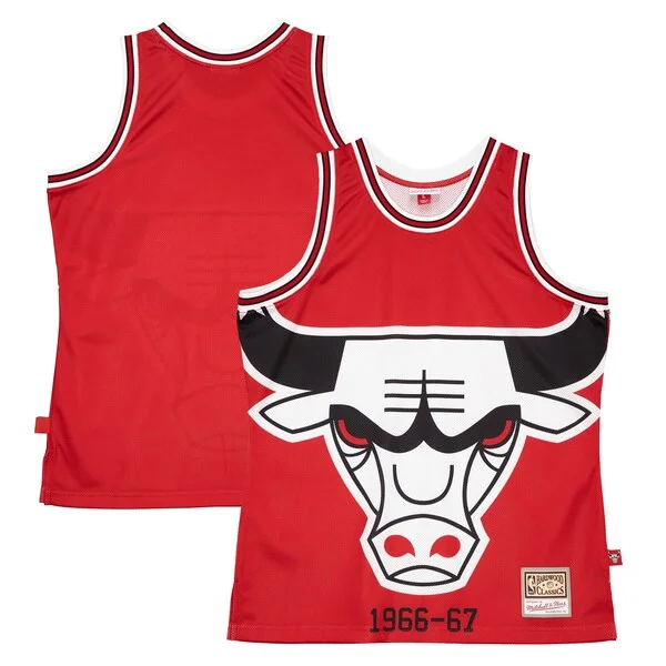 Eccezionale Chicago Bulls Hardwood Classics Blown Out Fashion Jersey Red