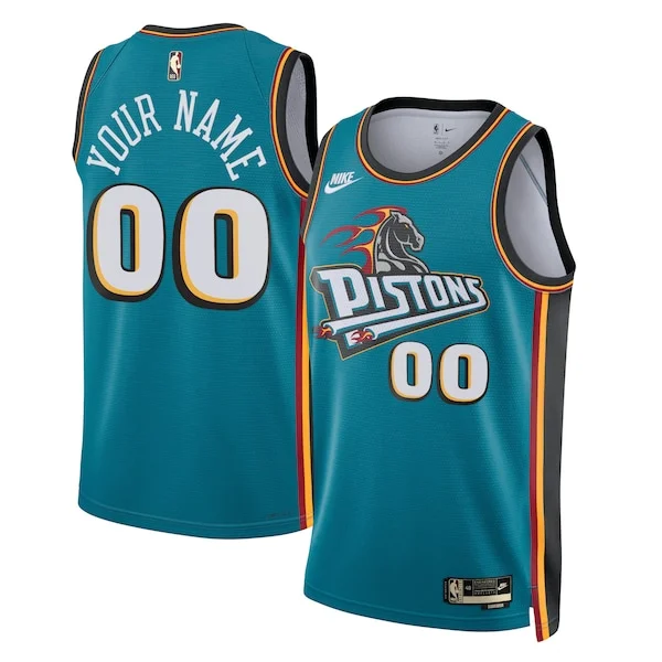 Ottimo Fantastico Meraviglioso Detroit Pistons Nike Unisex 2022/23 Custom Swingman Jersey Classic Edition Teal