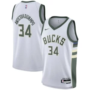 Trendy Giannis Antetokounmpo Milwaukee Bucks Nike Youth Swingman Jersey Association Edition White