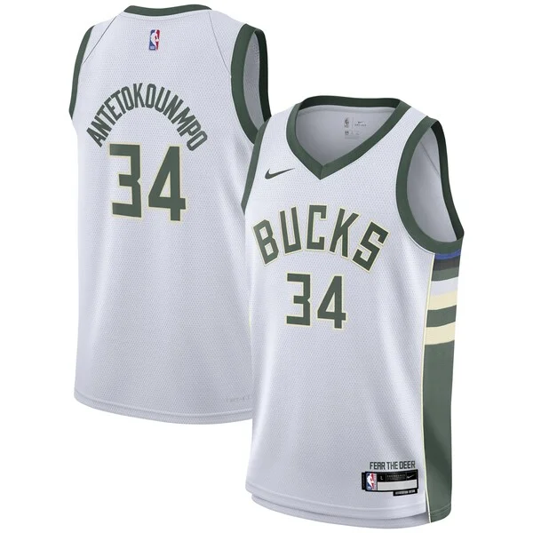 Trendy Giannis Antetokounmpo Milwaukee Bucks Nike Youth Swingman Jersey Association Edition White