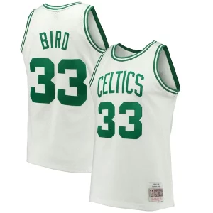 Resistente Duraturo Magnifico Larry Bird Boston Celtics Hardwood Classics 1985/86 Swingman Jersey White/Kelly Green