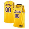 Versatile Los Angeles Lakers Nike Unisex Swingman Custom Jersey Gold Icon Edition