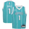 Cool LaMelo Ball Charlotte Hornets Jordan Brand Preschool Swingman Player Jersey Icon Edition Teal