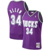 Stupendo Meraviglioso Ray Allen Milwaukee Bucks 2000/01 Hardwood Classics Swingman Jersey Purple