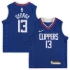 Cool Paul George LA Clippers Preschool Nike 2020/21 Fast Break Replica Jersey Royal Icon Edition