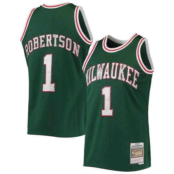 Meraviglioso Splendido Robusto Oscar Robertson Milwaukee Bucks 1996/97 Hardwood Classics NBA 75th Anniversary Diamond Swingman Jersey Green