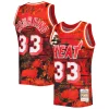 Gorgeous Eccezionale Alonzo Mourning Miami Heat 1996/97 Hardwood Classics Lunar New Year Swingman Jersey Red