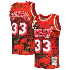 Gorgeous Eccezionale Alonzo Mourning Miami Heat 1996/97 Hardwood Classics Lunar New Year Swingman Jersey Red