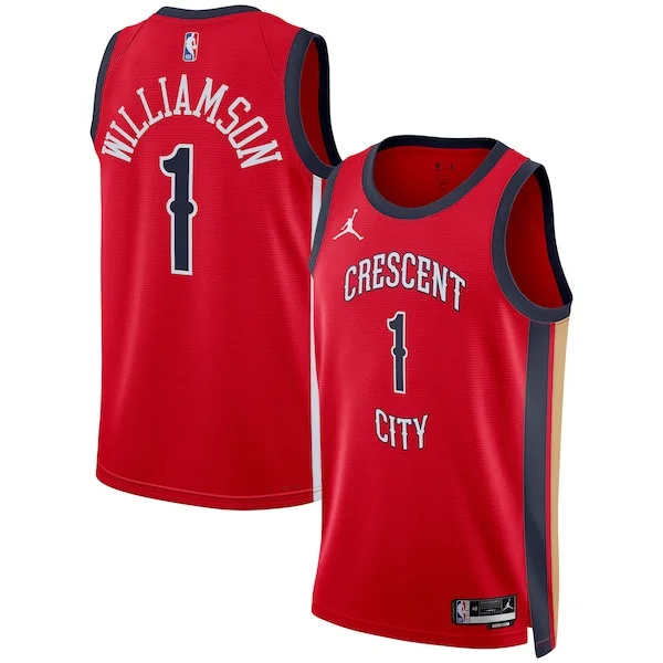 Versatile Zion Williamson New Orleans Pelicans Jordan Brand Unisex Swingman Jersey Statement Edition Red