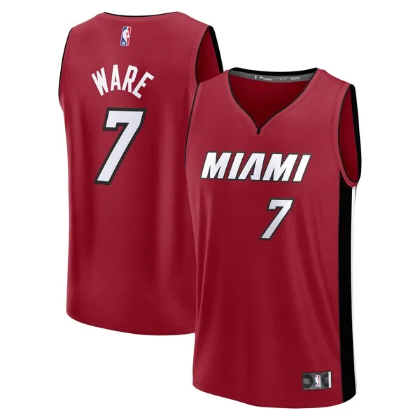 Trendy Kel'el Ware Miami Heat Fast Break Player Jersey Statement Edition Red