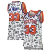 Prestigioso Elegante Patrick Ewing New York Knicks Women's 1991 Doodle Swingman Jersey White