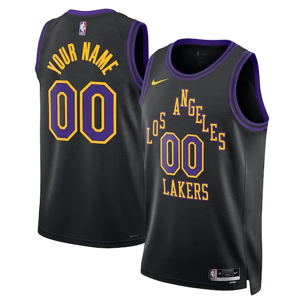 Splendido Los Angeles Lakers Nike Unisex 2023/24 Custom Swingman Jersey Black City Edition